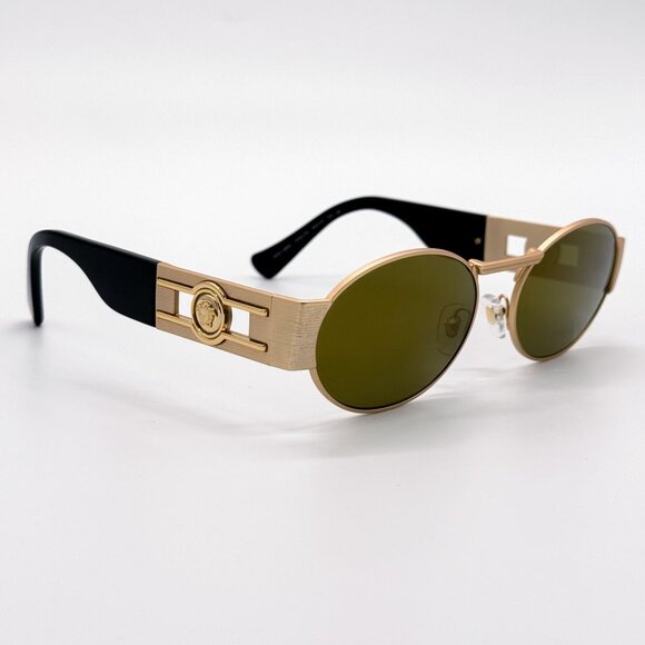 NEW VERSACE SUNGLASSES VE2264 10025A GOLD WOMEN EYEWEAR VE2264 1002/5A main image 7